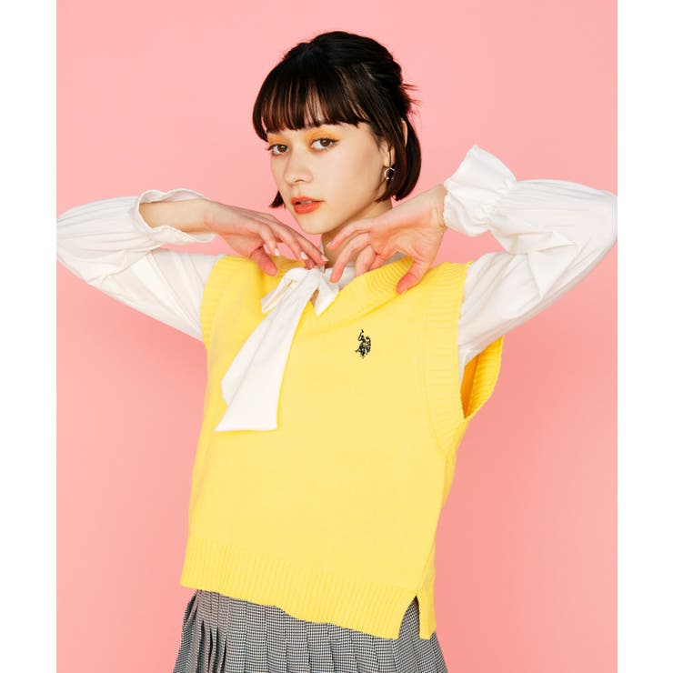USPOLOカラーワンポイントベスト ユニセックス レディース | WEGO【WOMEN】 | 詳細画像52 