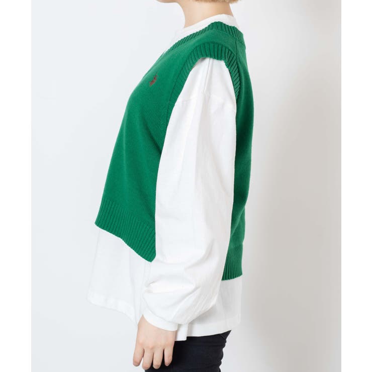 USPOLOカラーワンポイントベスト ユニセックス レディース | WEGO【WOMEN】 | 詳細画像56 