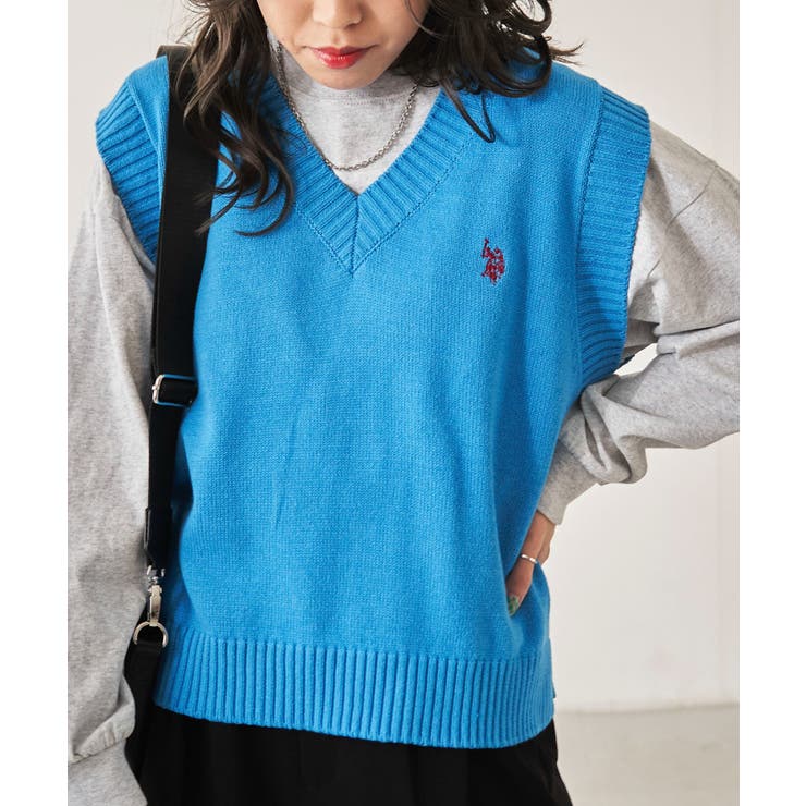 USPOLOカラーワンポイントベスト ユニセックス レディース | WEGO【WOMEN】 | 詳細画像60 