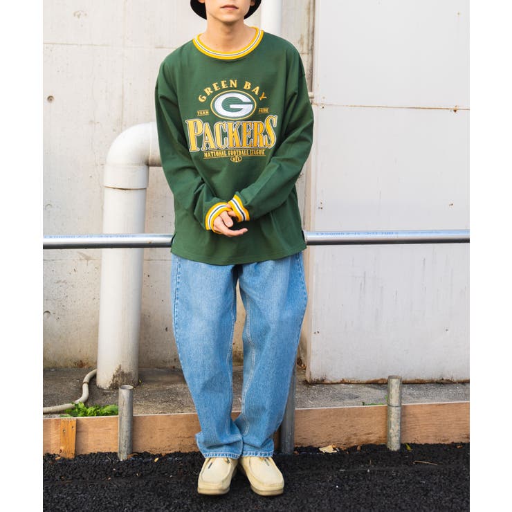 別注 NFL チームロゴ刺繍BIGロンTシャツ[品番：WG010083744