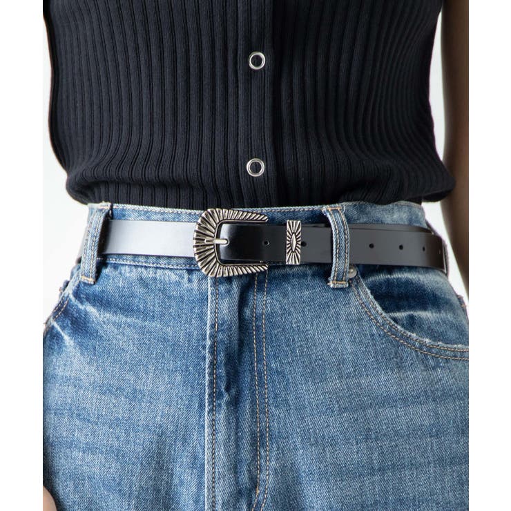 ブラック | ウエスタンバックルベルト | WEGO【WOMEN】
