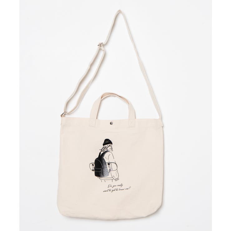 【WEB限定】2wayキャンバストートバッグ韓国 韓国ファッション | WEGO【WOMEN】 | 詳細画像13 