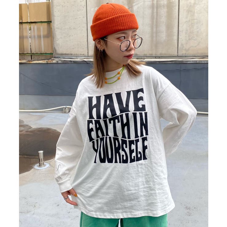 グラフィックビックシルエットロンT 韓国 韓国ファッション[品番