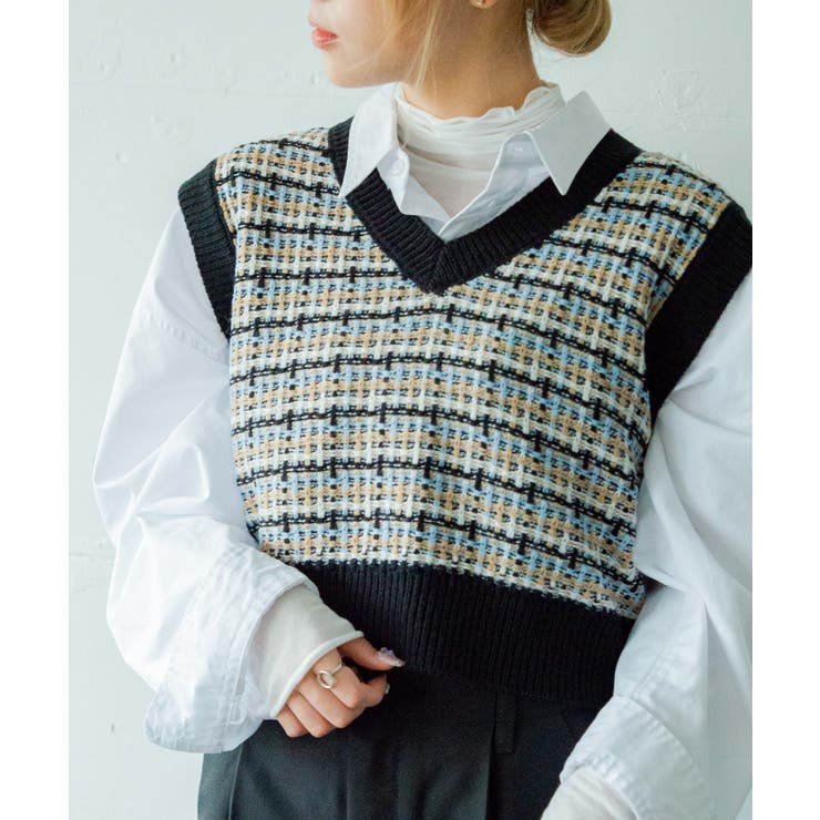 コンパクトニットベスト レディース 春[品番：WG010081481]｜WEGO
