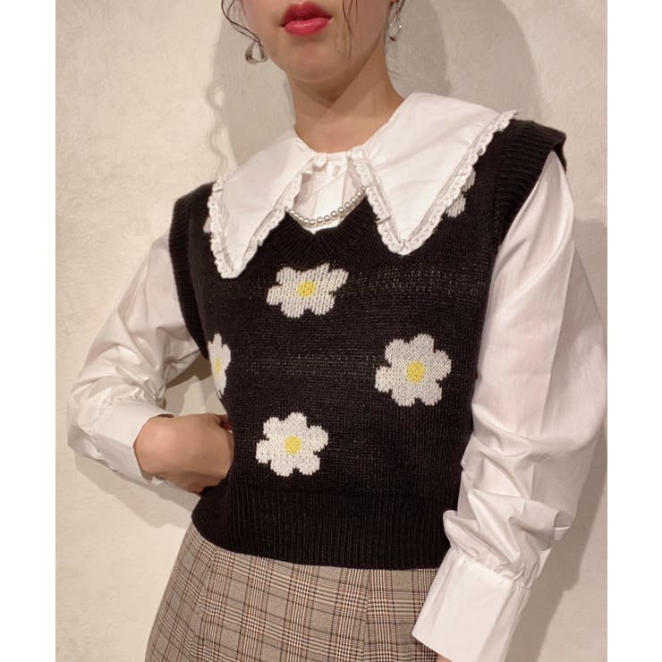 コンパクトニットベスト レディース 春[品番：WG010081481]｜WEGO