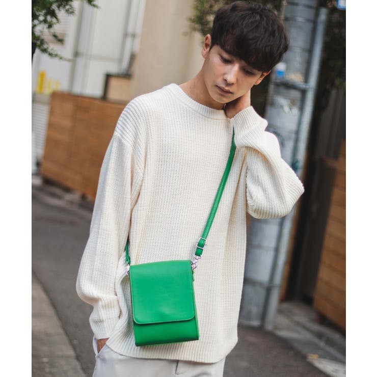 フェイクレザーフラップショルダー[品番：WG010082879]｜WEGO【MEN