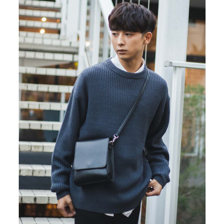フェイクレザーフラップショルダー[品番：WG010082879]｜WEGO【MEN
