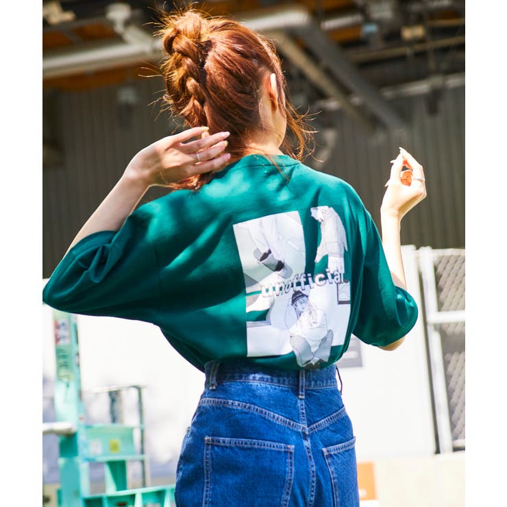 ドロップショルダーグラフィックTシャツ ユニセックス