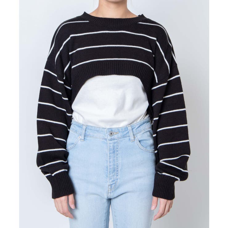 2WAYスーパーショートニット 韓国 韓国ファッション[品番：WG010082629]｜WEGO【WOMEN】（ウィゴー）のレディース ファッション通販｜SHOPLIST（ショップリスト）