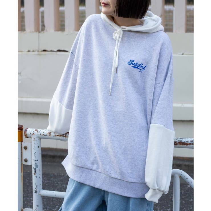 グラフィックロゴTシャツドッキングパーカー 韓国 韓国ファッション | WEGO【WOMEN】 | 詳細画像9 