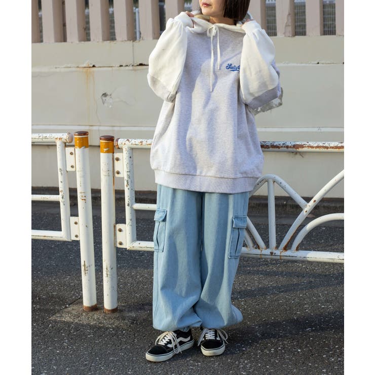 グラフィックロゴTシャツドッキングパーカー 韓国 韓国ファッション | WEGO【WOMEN】 | 詳細画像10 
