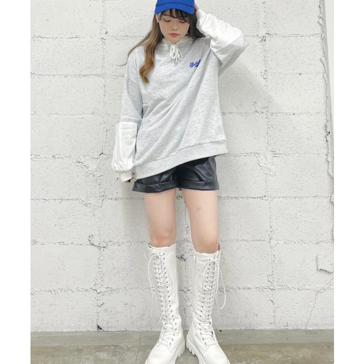 グラフィックロゴTシャツドッキングパーカー 韓国 韓国ファッション | WEGO【WOMEN】 | 詳細画像12 
