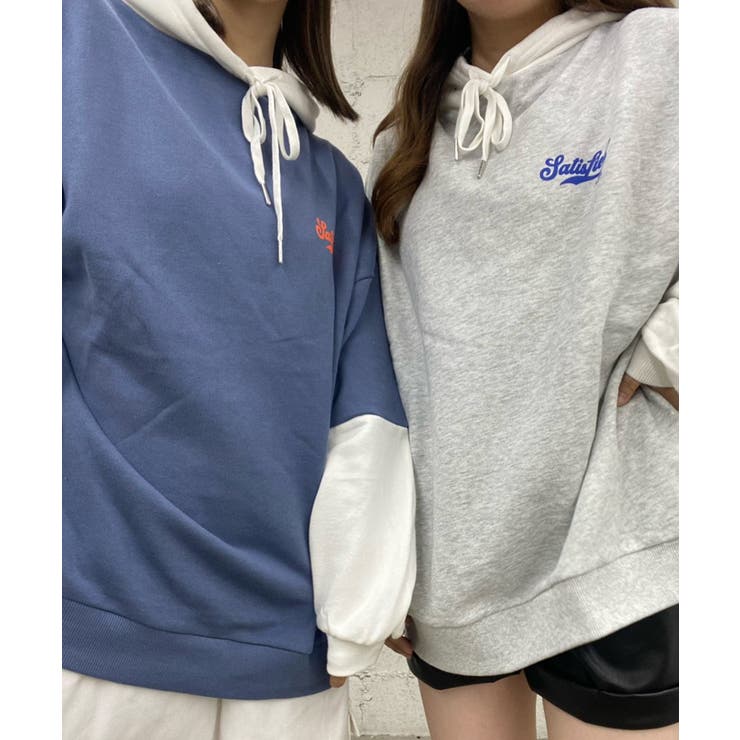 グラフィックロゴTシャツドッキングパーカー 韓国 韓国ファッション | WEGO【WOMEN】 | 詳細画像13 