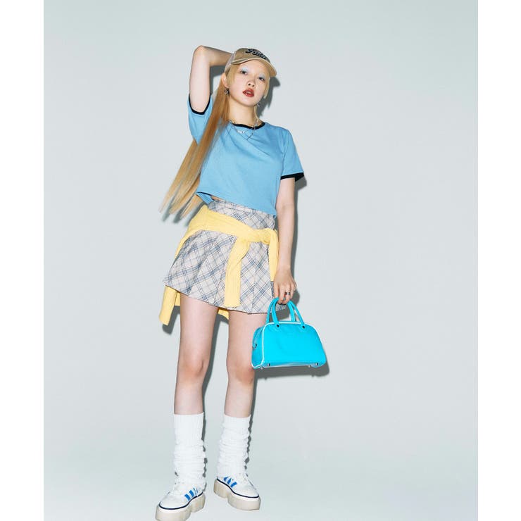 リブショートTシャツ レディース 春 | WEGO【WOMEN】 | 詳細画像6 