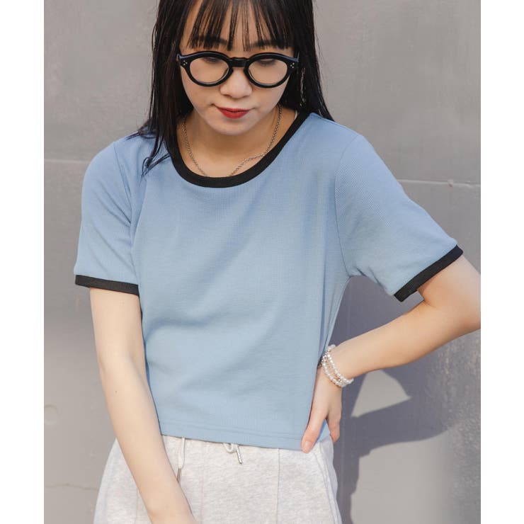 リブショートTシャツ レディース 春 | WEGO【WOMEN】 | 詳細画像8 