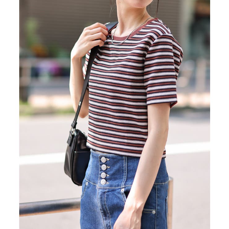 リブショートTシャツ レディース 春 | WEGO【WOMEN】 | 詳細画像11 