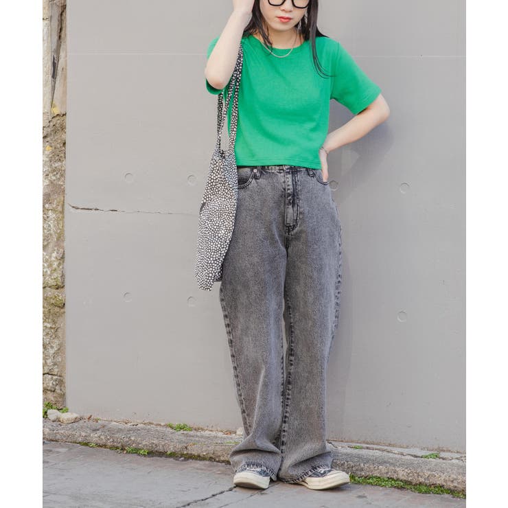 リブショートTシャツ レディース 春 | WEGO【WOMEN】 | 詳細画像18 