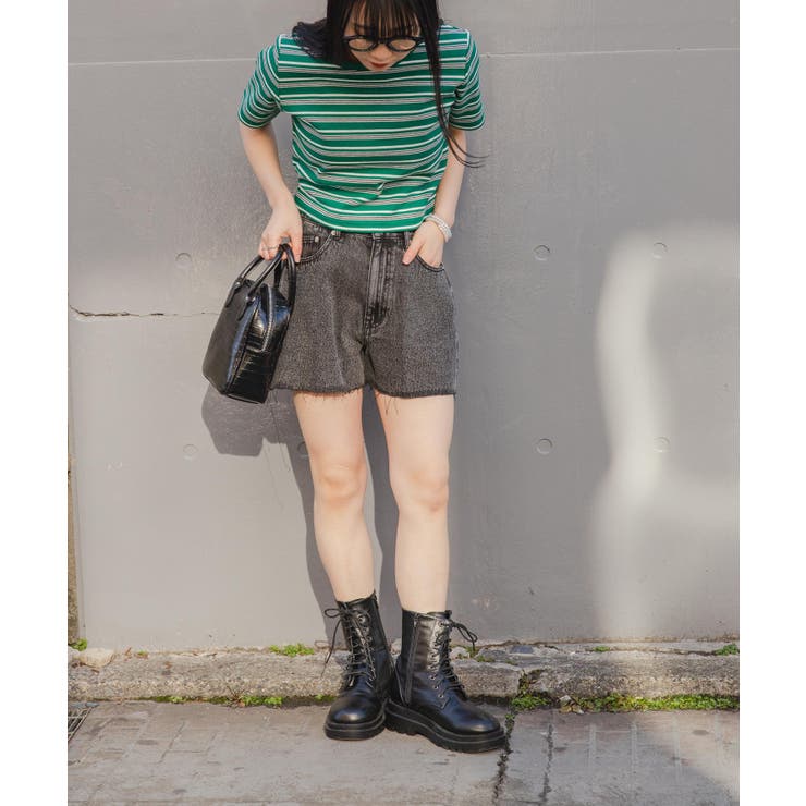 リブショートTシャツ レディース 春 | WEGO【WOMEN】 | 詳細画像22 