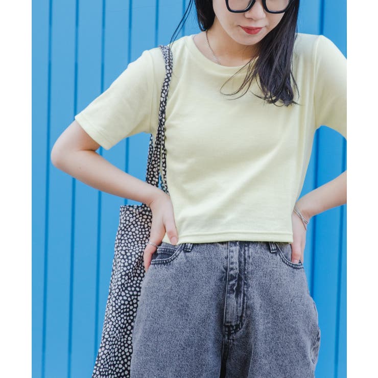リブショートTシャツ レディース 春 | WEGO【WOMEN】 | 詳細画像25 
