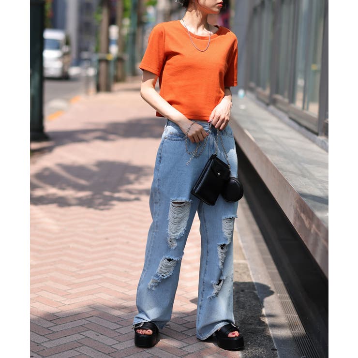 リブショートTシャツ レディース 春 | WEGO【WOMEN】 | 詳細画像32 