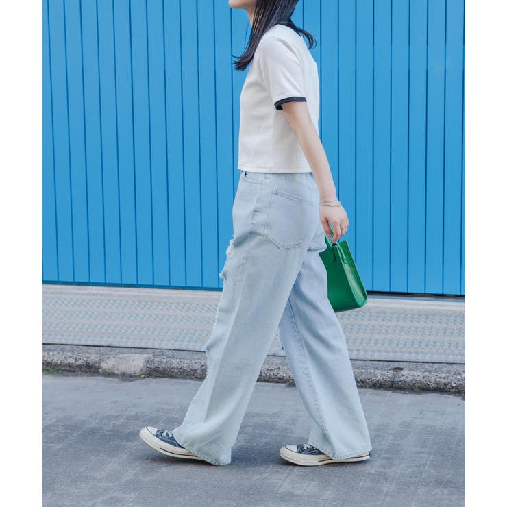 リブショートTシャツ レディース 春 | WEGO【WOMEN】 | 詳細画像40 