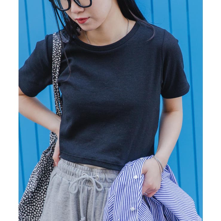 リブショートTシャツ レディース 春 | WEGO【WOMEN】 | 詳細画像44 