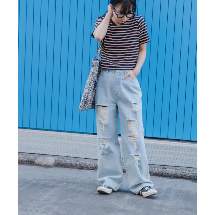 リブショートTシャツ レディース 春 | WEGO【WOMEN】 | 詳細画像51 