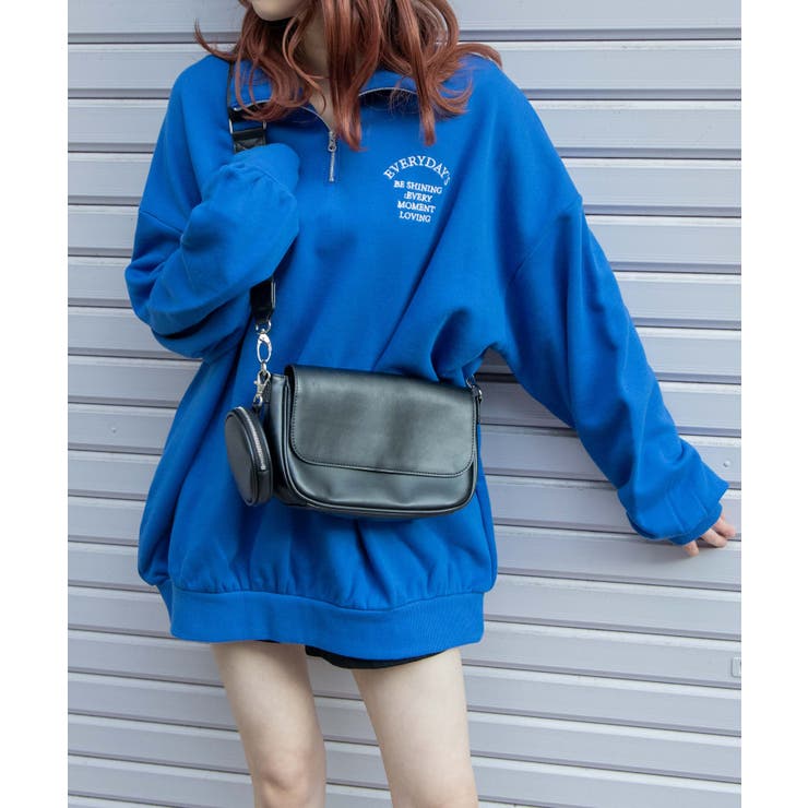 オーバーサイズハーフジップスウェット | WEGO【WOMEN】 | 詳細画像1 