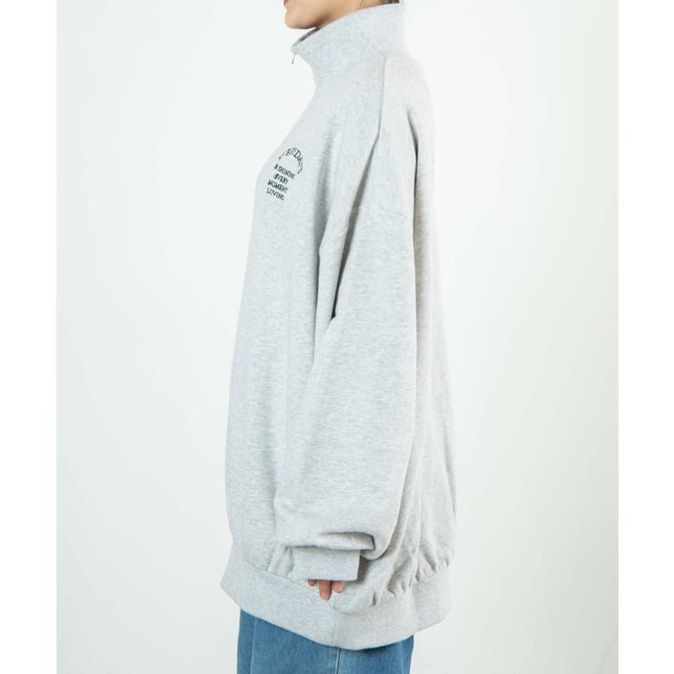 オーバーサイズハーフジップスウェット | WEGO【WOMEN】 | 詳細画像3 