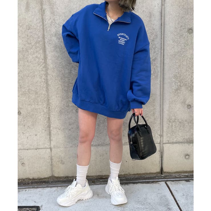 オーバーサイズハーフジップスウェット | WEGO【WOMEN】 | 詳細画像5 