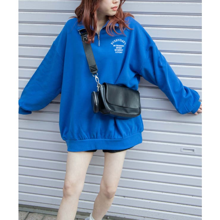 オーバーサイズハーフジップスウェット | WEGO【WOMEN】 | 詳細画像13 