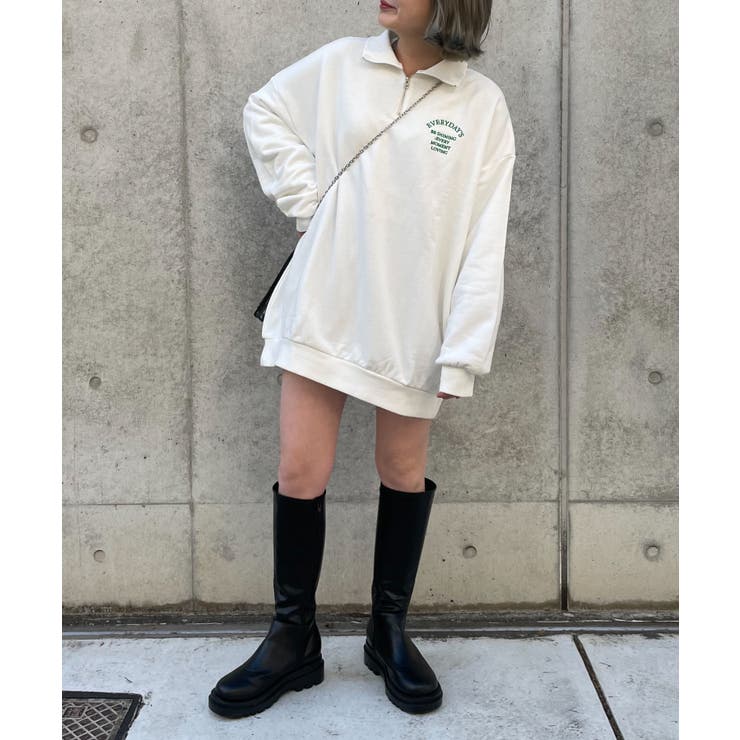 オーバーサイズハーフジップスウェット | WEGO【WOMEN】 | 詳細画像20 