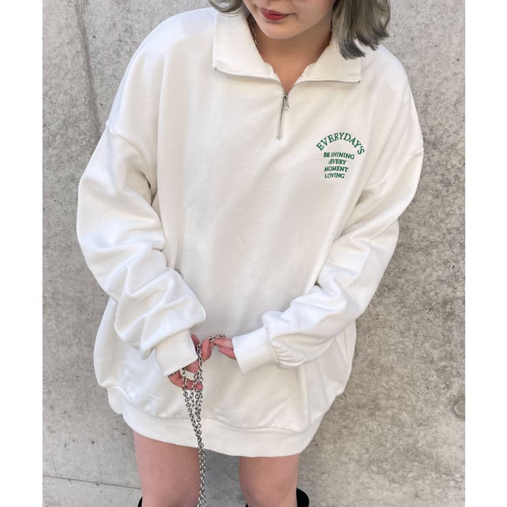 オーバーサイズハーフジップスウェット | WEGO【WOMEN】 | 詳細画像24 