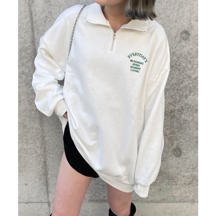 オーバーサイズハーフジップスウェット | WEGO【WOMEN】 | 詳細画像26 