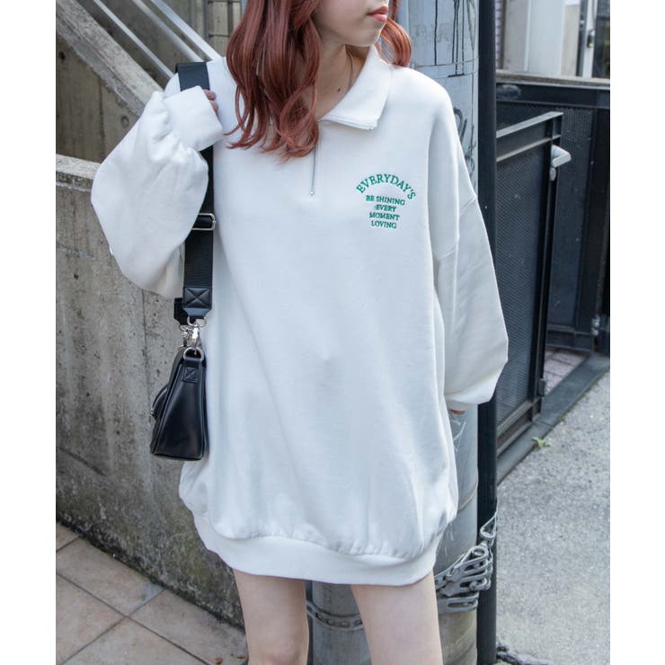 オーバーサイズハーフジップスウェット | WEGO【WOMEN】 | 詳細画像27 