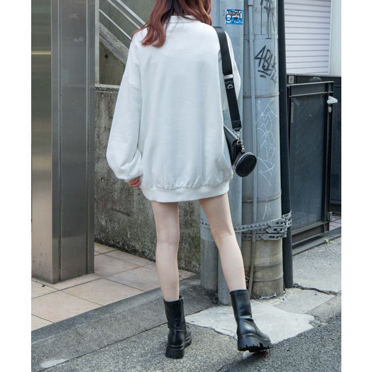 オーバーサイズハーフジップスウェット | WEGO【WOMEN】 | 詳細画像30 