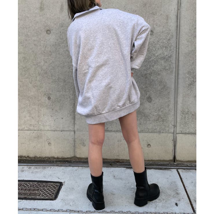 オーバーサイズハーフジップスウェット | WEGO【WOMEN】 | 詳細画像33 