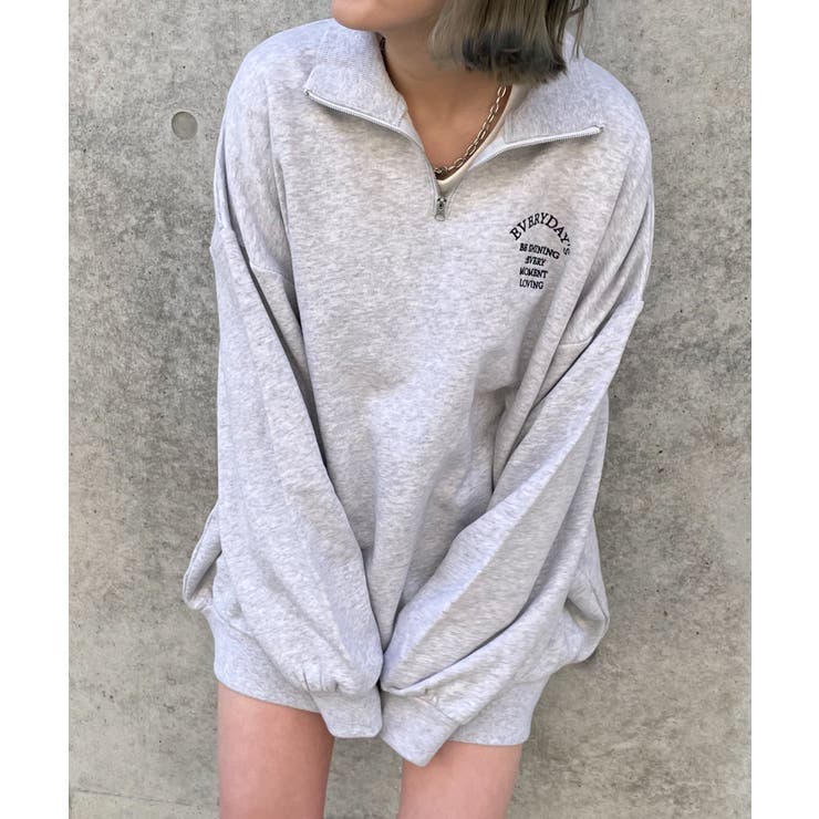 オーバーサイズハーフジップスウェット | WEGO【WOMEN】 | 詳細画像39 