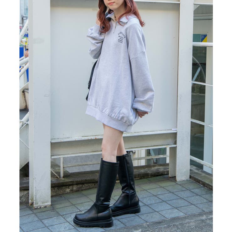 オーバーサイズハーフジップスウェット | WEGO【WOMEN】 | 詳細画像42 