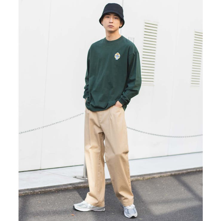 ワンポイントベア刺繍ロンTシャツ 韓国 韓国ファッション  ストリート系[品番：WG010083842]｜WEGO【MEN】（ウィゴー）のメンズファッション通販｜SHOPLIST（ショップリスト）