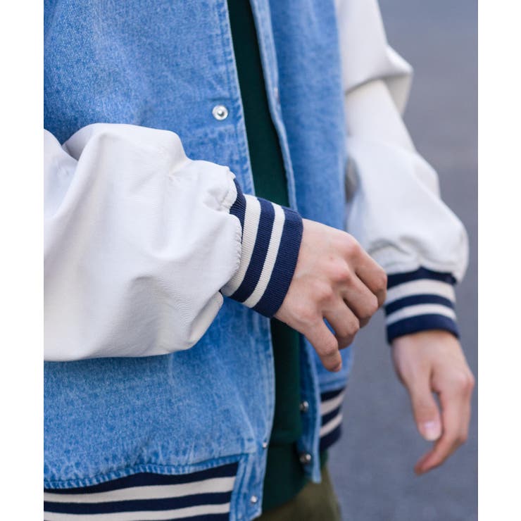 ワンポイント刺繍スタジャン ユニセックス レディース | WEGO【MEN】 | 詳細画像15 