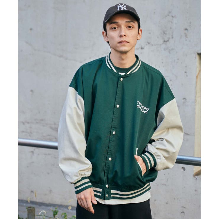 ワンポイント刺繍スタジャン ユニセックス レディース | WEGO【MEN】 | 詳細画像18 