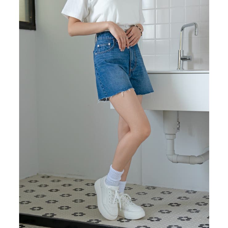 ダメージショートパンツ レディース 夏[品番：WG010079075]｜WEGO