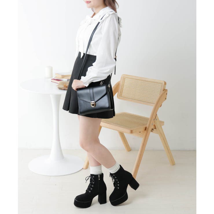 レターフラップショルダーバッグ 韓国 韓国ファッション 秋 冬 秋冬