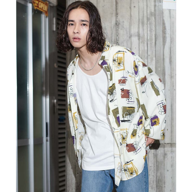 総柄BIGシャツ 秋 冬[品番：WG010085480]｜WEGO【MEN】（ウィゴー）のメンズファッション通販｜SHOPLIST（ショップリスト）