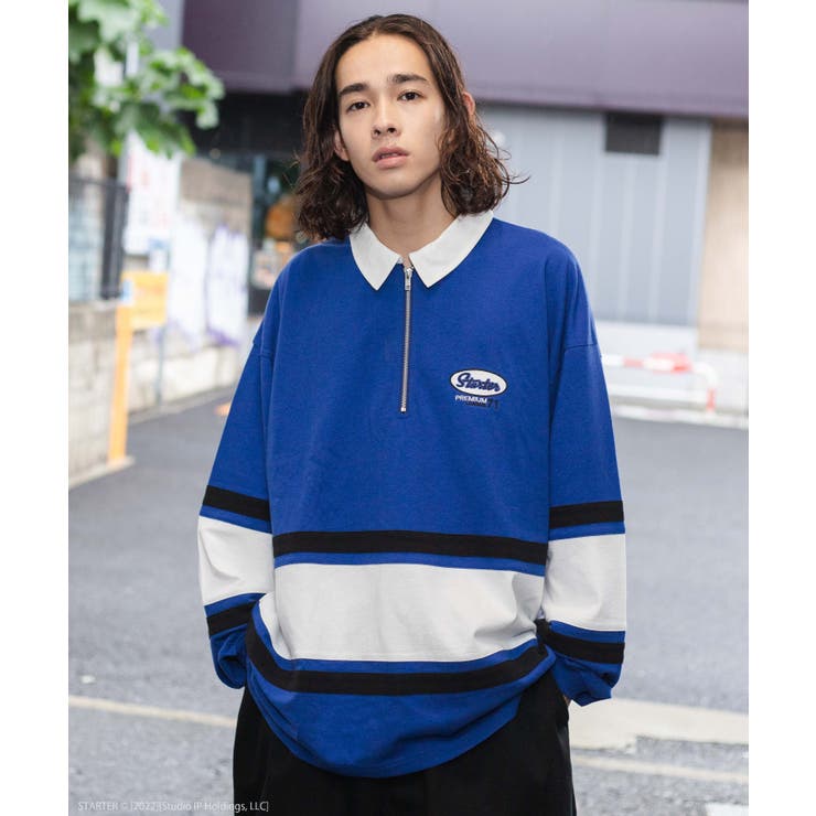 ファッション 別注 STARTER ハーフZIPBIGロンT[品番：WG010085654]｜WEGO【MEN ジャケット・アウター