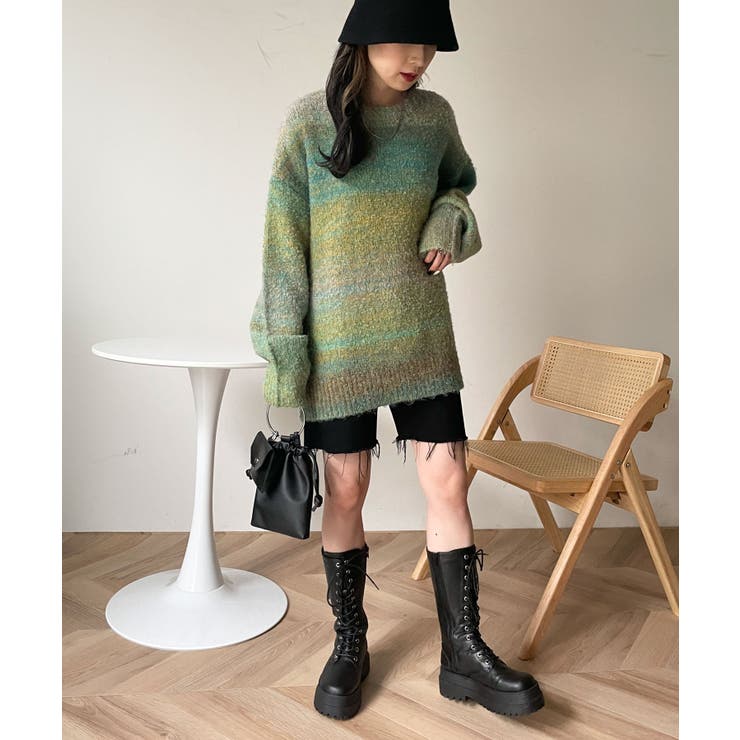 グラデーションビッグニット 秋  冬[品番：WG010085701]｜WEGO【WOMEN】（ウィゴー）のレディースファッション通販｜SHOPLIST（ショップリスト）