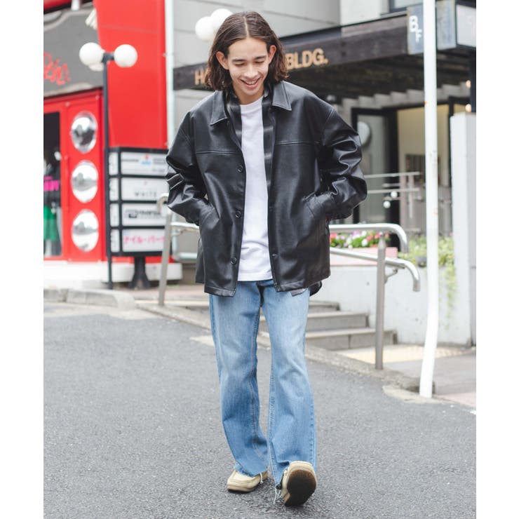 フェイクレザーカーコート 秋 冬[品番：WG010085712]｜WEGO【MEN