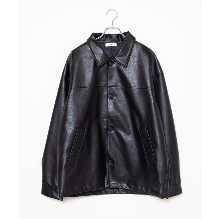 フェイクレザーカーコート 秋 冬[品番：WG010085712]｜WEGO【MEN