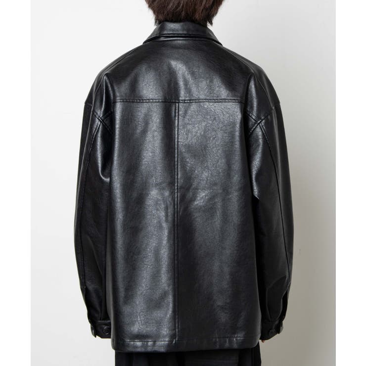 フェイクレザーカーコート 秋 冬[品番：WG010085712]｜WEGO【MEN